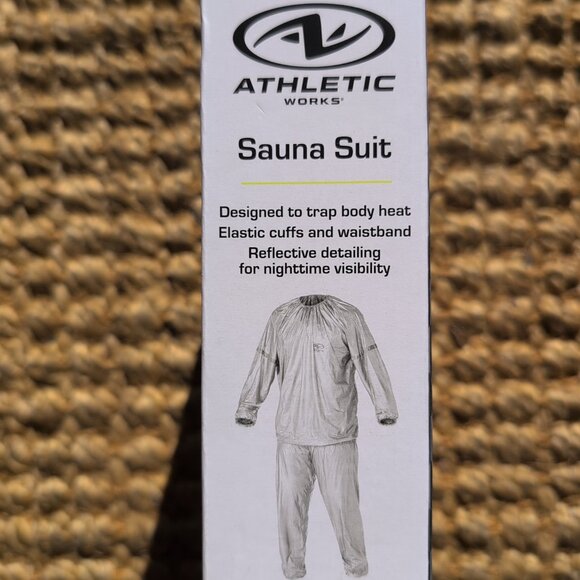 Athletic Works Adult Sauna Suit S/M Fits Waist Sizes 24"-32" Detox NEW - Picture 2 of 5
